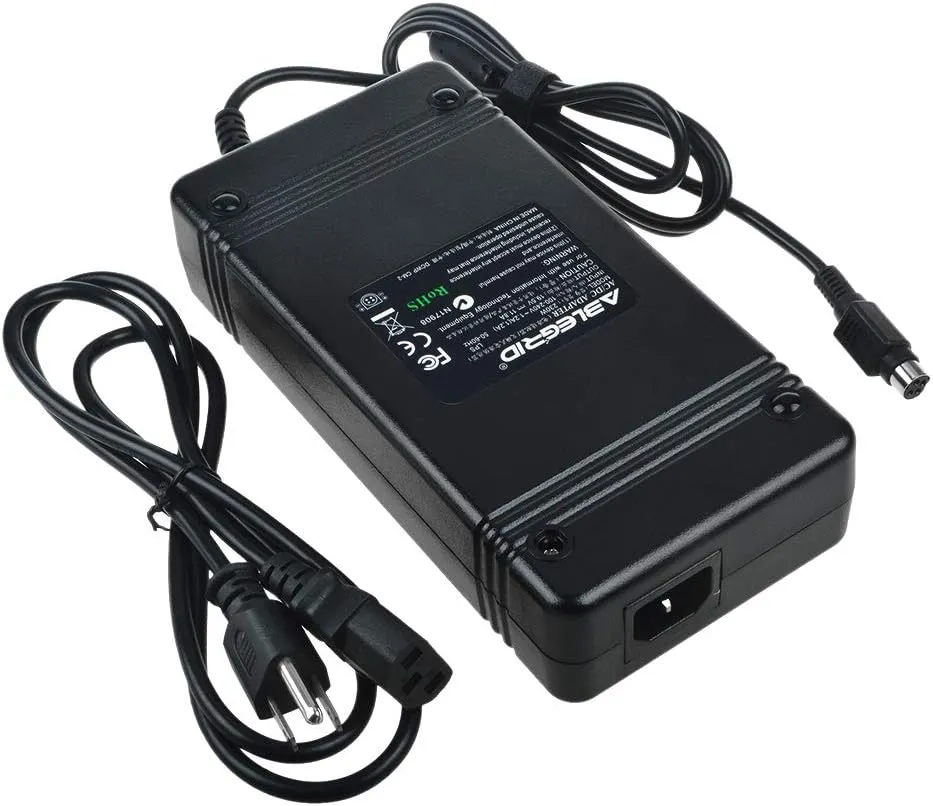ABLEGRID 220W AC/DC Adapter for iBuyPower D900F2 P170HM X8100 P170HM-3DE P170HM-PS1 Power Supply Cord Cable Battery Charger Mains PSU (w/ 4 Prong Connector)