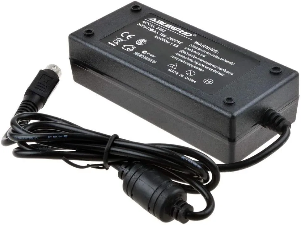 ABLEGRID Global 4-Pin DIN AC/DC Adapter for Acbel AD7043 AD 7043 API5AD17 Vectron POS SteelTouch PC Steel Touch Systems 4 Prong Power Supply Cord Cable Battery Charger Mains PSU (w 4Prong End)