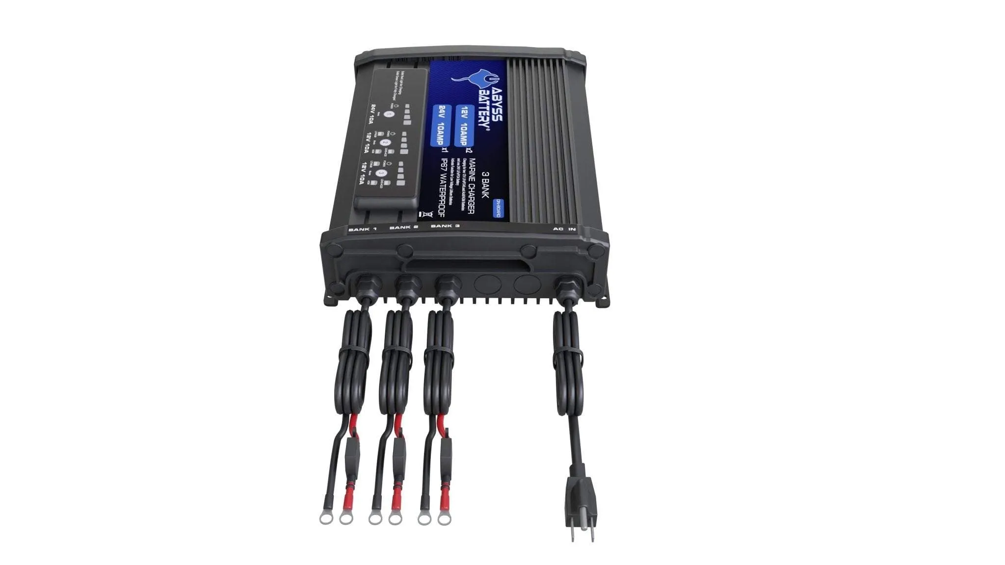 ABYSS® 3 Bank 12v/24v On-Board Marine Battery Charger