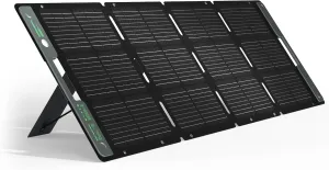ACACIA 120W Portable Solar Panel for 300/500/1000/1500W Power Station, Foldable Solar Charger with Ajustable Kickstand, A  Monocrystalline PV Cell and Waterproof IP67 for EV, Off Grid System, Camping