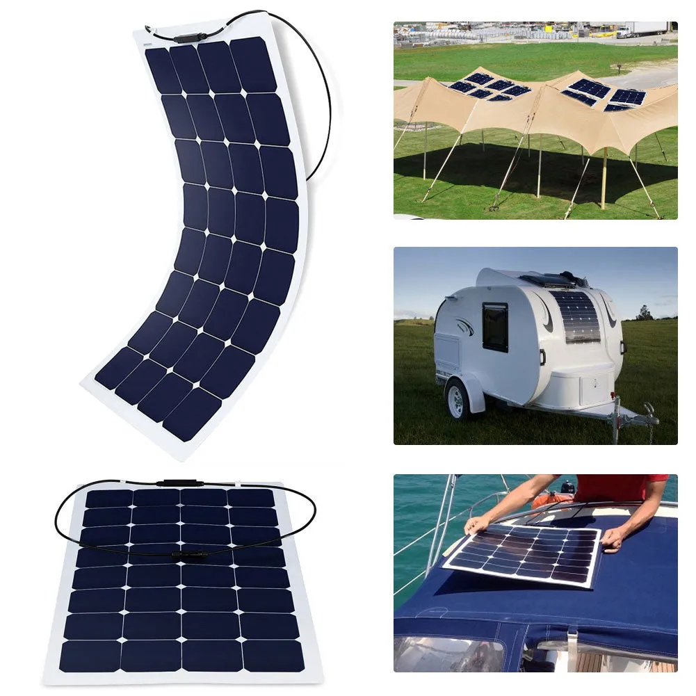 ACOPOWER 110W 12V Flexible Lightweight ETFE Solar Panel, With Connector
