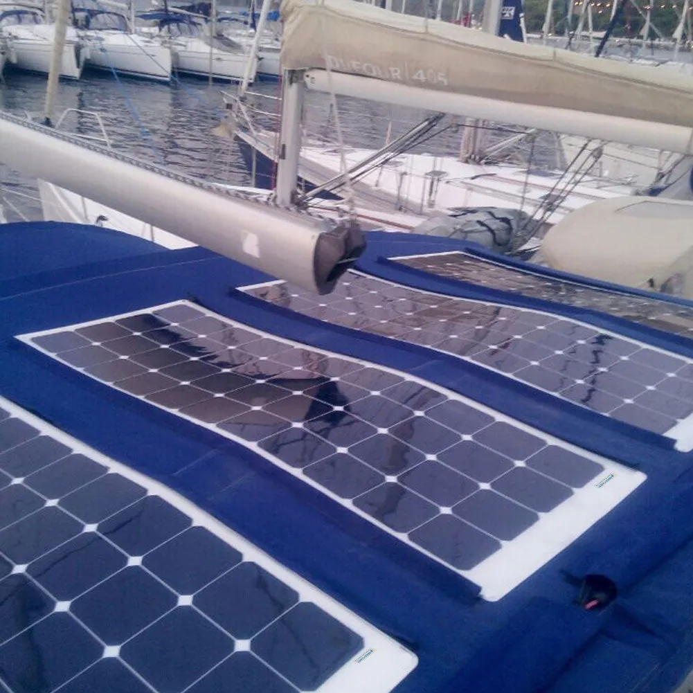 ACOPOWER 110W 12V Flexible Lightweight ETFE Solar Panel, With Connector