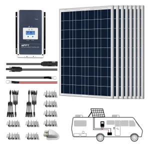 ACOPOWER 8x100W 12V  Mono Solar RV Kits w/ 60A MPPT Charge Controller