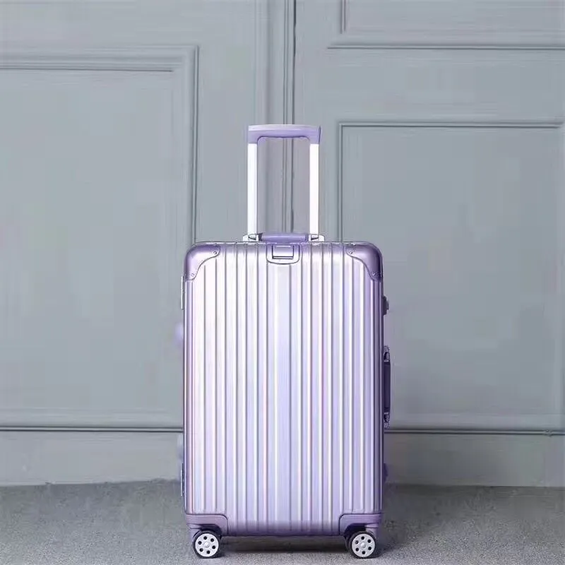 Aluminum, magnesium alloy fashion, aluminum frame, pull rod box, ladies' metal travel box, men's