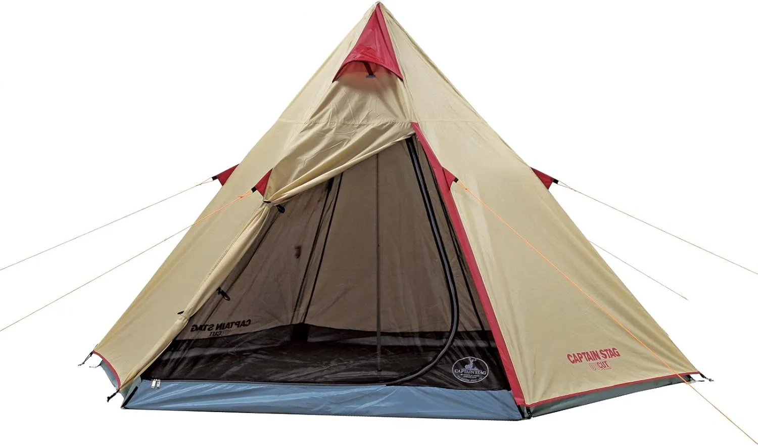 Aluminum One Pole Tent 300UV UA-16 Tipi Type 3 PU Processing Duralumin with Paul Carry Bag for 4 People
