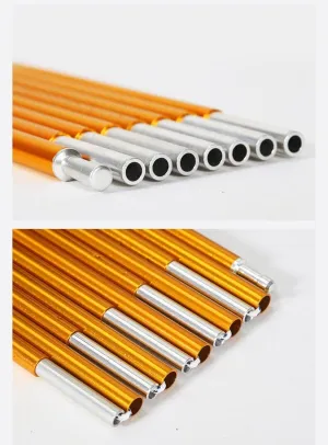 Aluminum Tent Poles Replacement, Camping Tent Poles Rod Repair Kit Tent Support Rod for Camping 9.5mm Alloy Bar Tent Pole Accessories (9.5mmx 13.18ft)