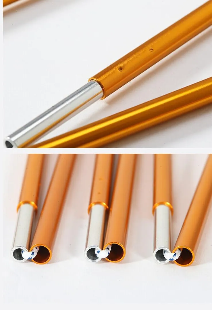 Aluminum Tent Poles Replacement, Camping Tent Poles Rod Repair Kit Tent Support Rod for Camping 9.5mm Alloy Bar Tent Pole Accessories (9.5mmx 13.18ft)