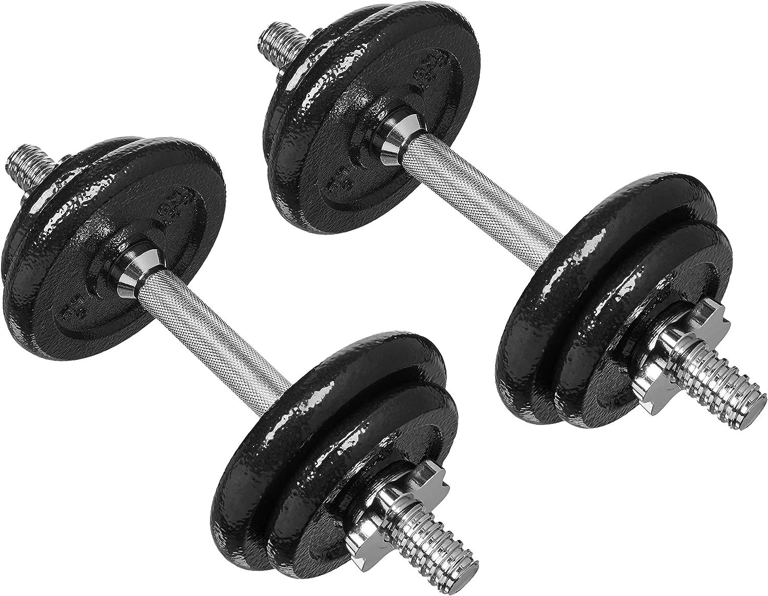 Amazon Basics Adjustable Dumbbell Hand Weight Set, Black