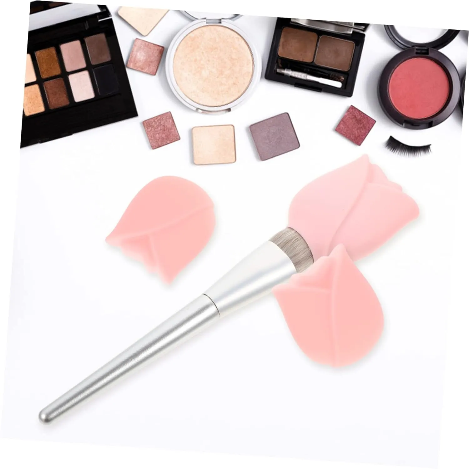 Angoily 3sets Makeup Brush Holders for Travel Portable Makeup Brush Protectors Silicone Covers Set 3pcs*3