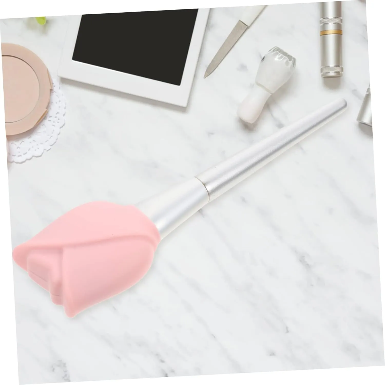 Angoily 3sets Makeup Brush Holders for Travel Portable Makeup Brush Protectors Silicone Covers Set 3pcs*3