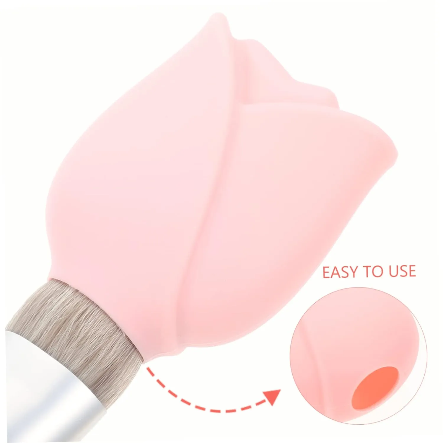 Angoily 3sets Makeup Brush Holders for Travel Portable Makeup Brush Protectors Silicone Covers Set 3pcs*3