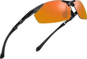 ATTCL Polarized UV Protection Sports Fishing Driving Sunglasses for Men Al-Mg Metal Frame Ultra Light Green