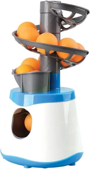 Automatic Table Tennis Machine, Portable Table Tennis Launcher Holds 15 Table Tennis Balls, 1 Click to Launch, Battery Powered, Suitable for Beginners to Practice Training by Themselves