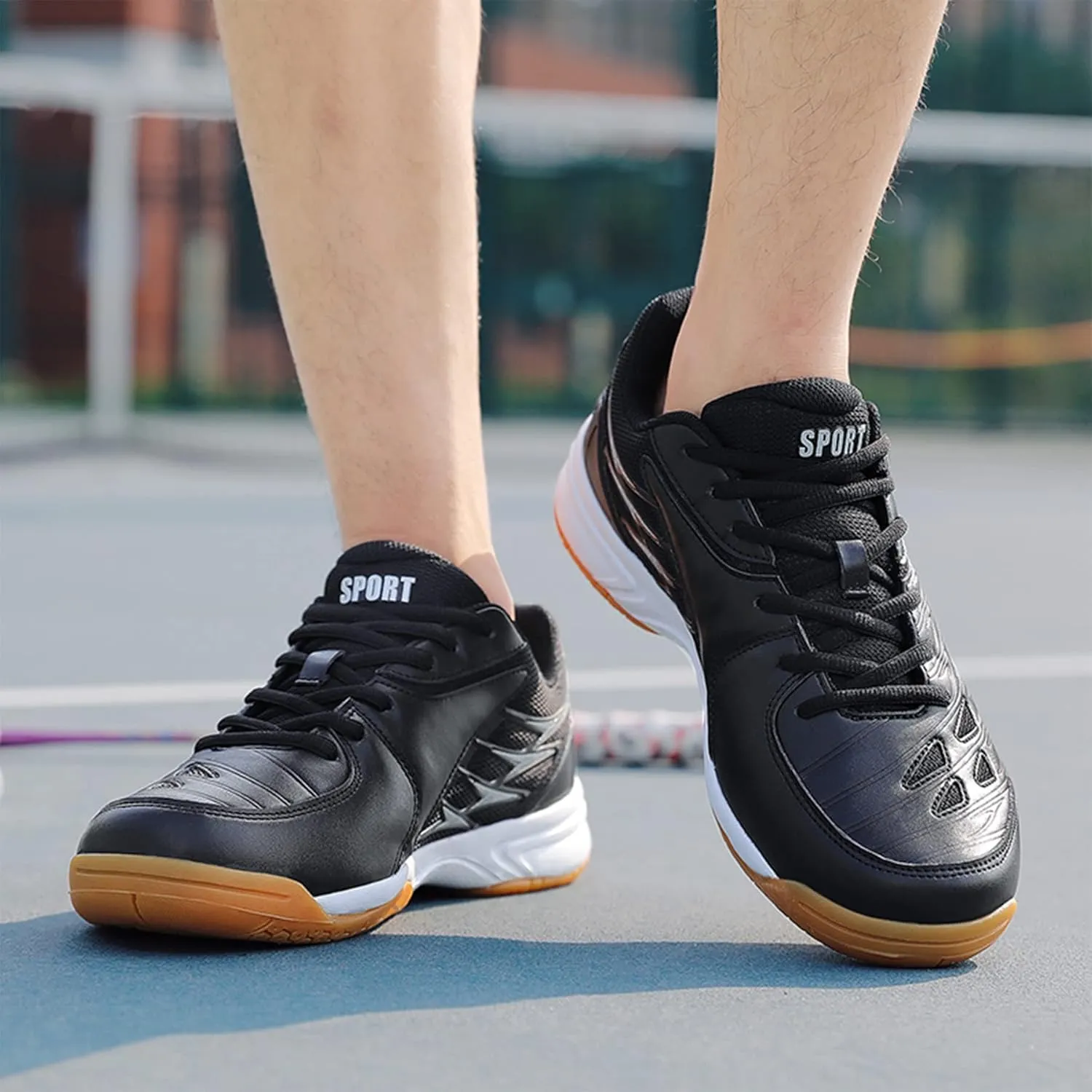 Badminton Shoes for Men's Women's Table Tennis Tennis Shoes Anti-Slip Wear-Resistant Comfort