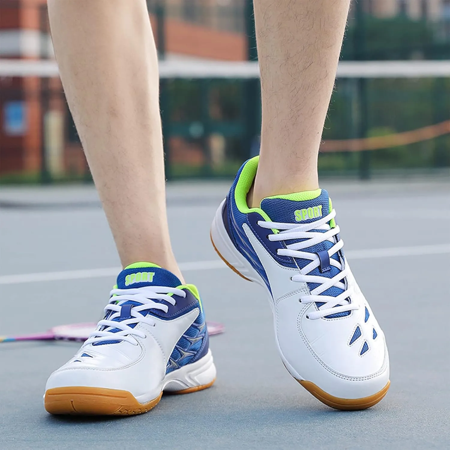 Badminton Shoes for Men's Women's Table Tennis Tennis Shoes Anti-Slip Wear-Resistant Comfort