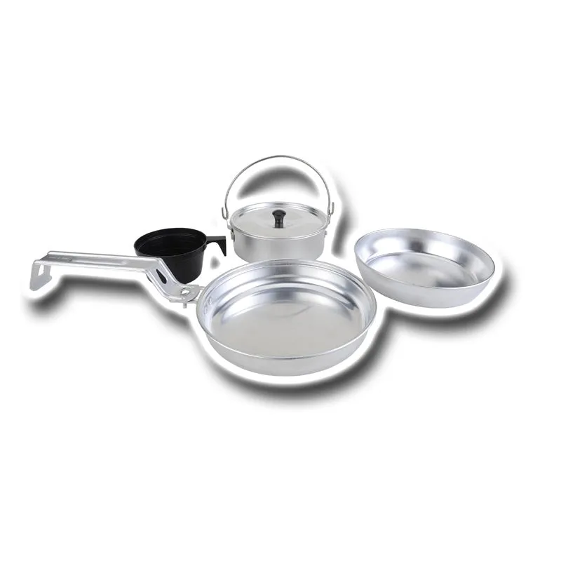 Barton Outdoors Aluminum Cookware Set for Camping