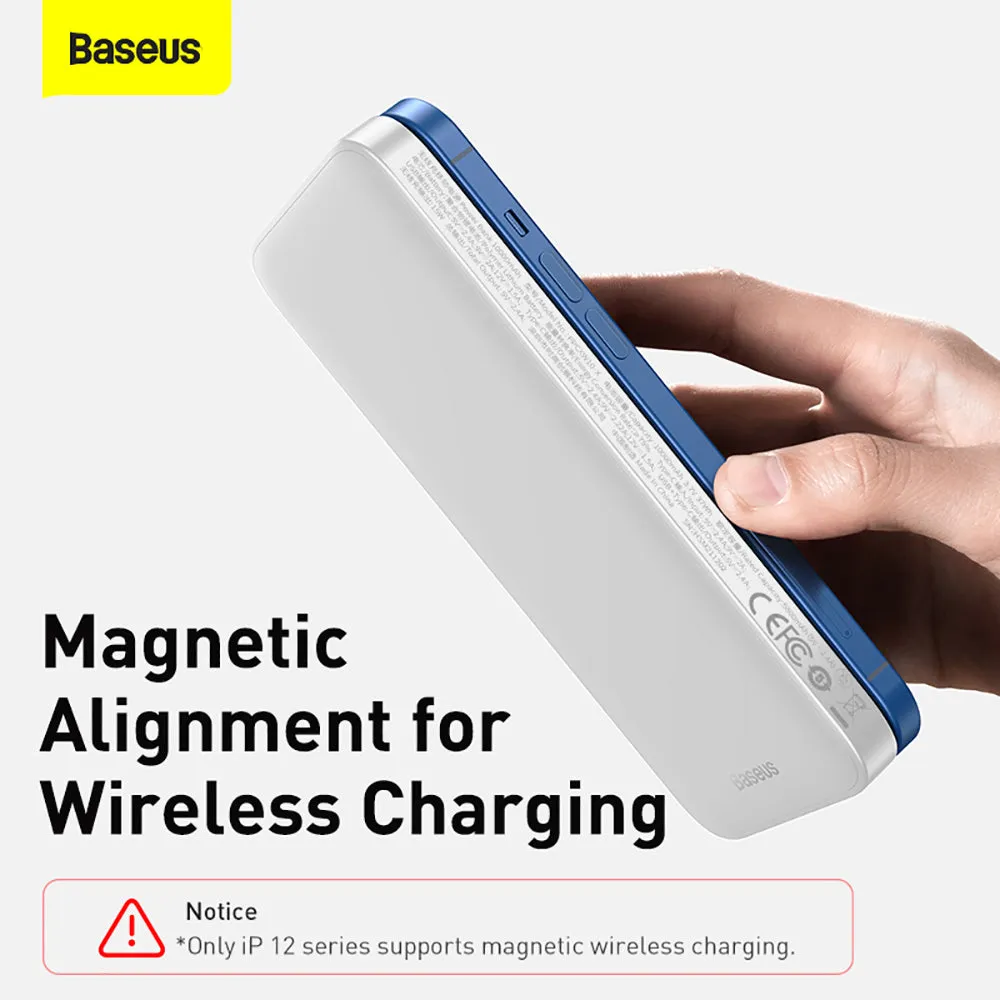 Baseus Magnetic Wireless Quick Charging Power Bank 10000mAh 20W - White