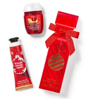 Bath Body Works Winter Candy Apple Shea Butter Hand Cream & Hand Gel - (1 Oz Each)