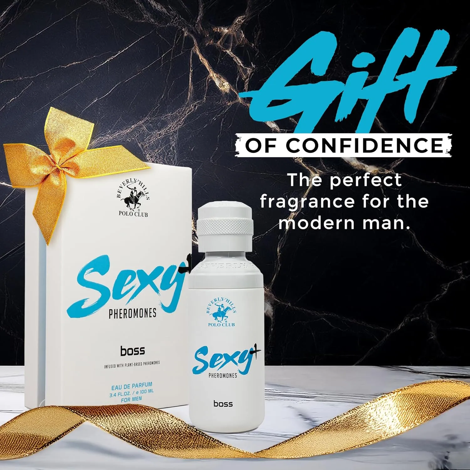 Beverly Hills Polo Club Sexy  Pheromones EDP Slider Collection - 3-Piece Men's Fragrance Gift Set (PLAYER, ALPHA & BOSS) - Long-Lasting, Travel-Friendly Cologne for Men