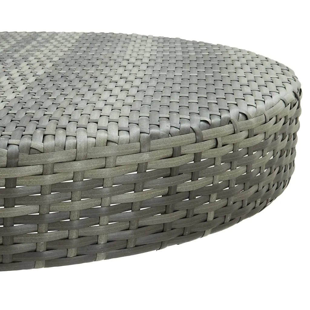 Bistro Table Outdoor Side Table Patio Garden Wicker Furniture PE Rattan