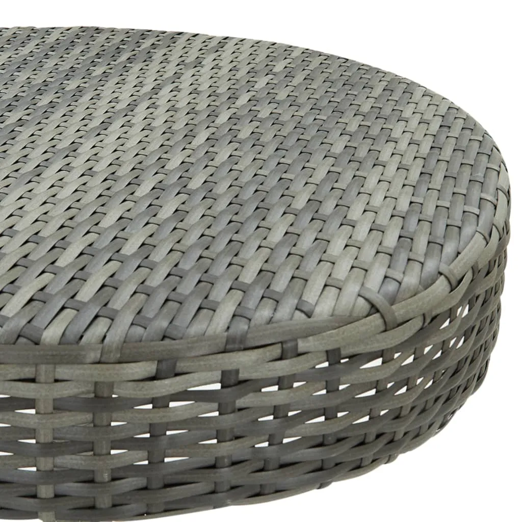 Bistro Table Outdoor Side Table Patio Garden Wicker Furniture PE Rattan