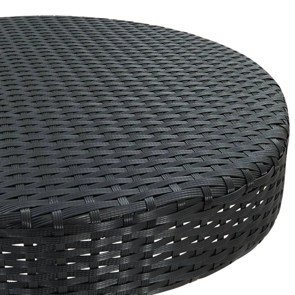 Bistro Table Outdoor Side Table Patio Garden Wicker Furniture PE Rattan