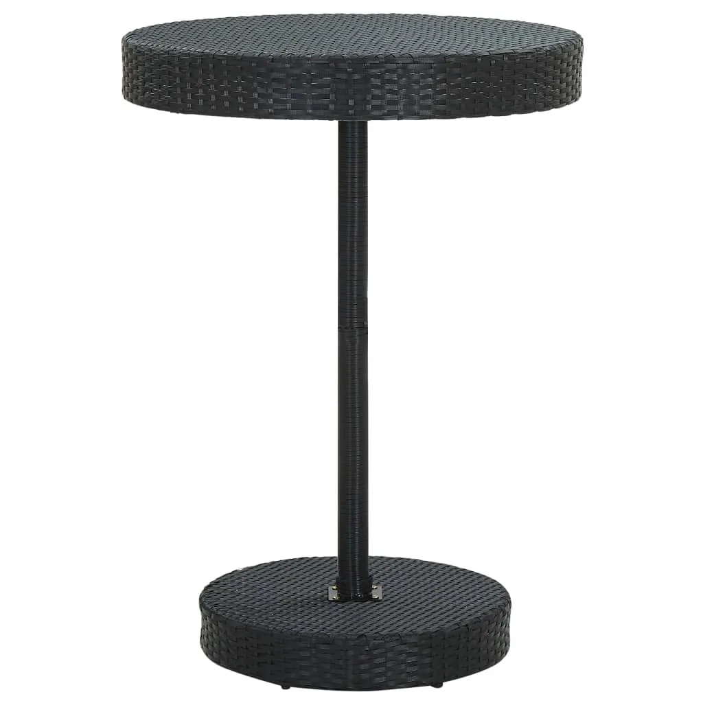 Bistro Table Outdoor Side Table Patio Garden Wicker Furniture PE Rattan