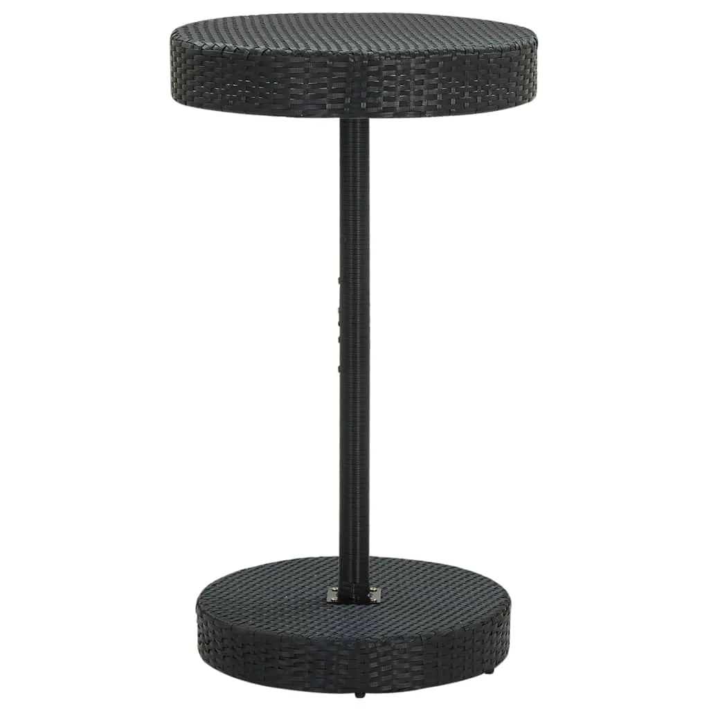 Bistro Table Outdoor Side Table Patio Garden Wicker Furniture PE Rattan