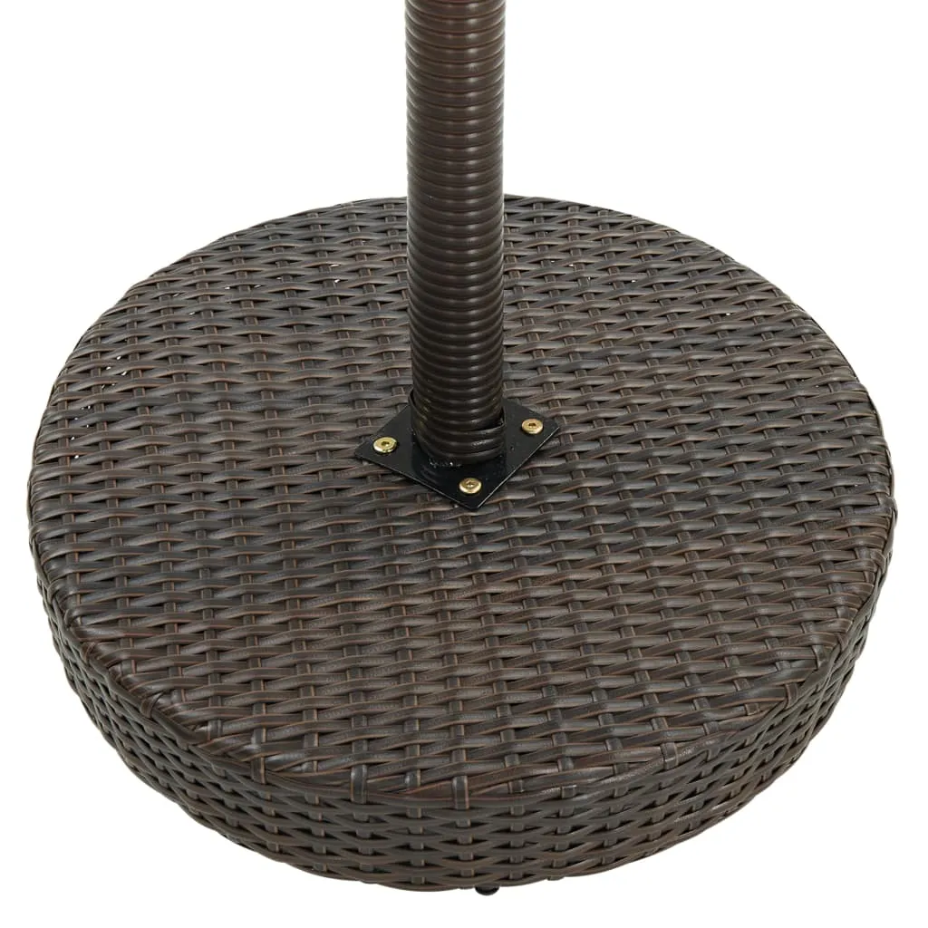 Bistro Table Outdoor Side Table Patio Garden Wicker Furniture PE Rattan