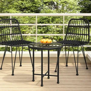 Black Dining Table, UV-Resistant Steel Table for Outdoor Furniture, Tables, Coffee, Camping, Dining