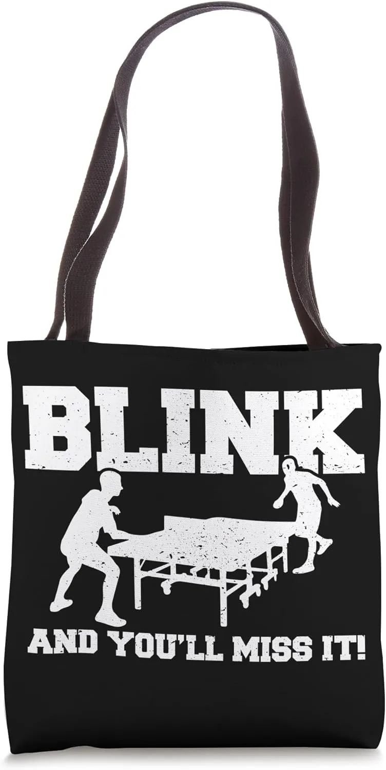 Blink And You'll Miss It Table Tennis Tote Bag