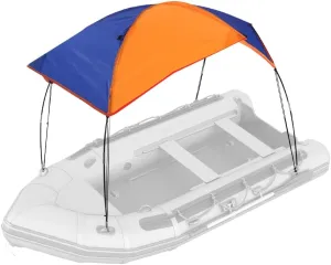 Boat Canopy, Sailboat Sun Shelter Awning Cover Fishing Camping Tent Sun Shade Top for Outdoor Inflatable Boat Raft Kayak Boat(68351 Awning (4 People))
