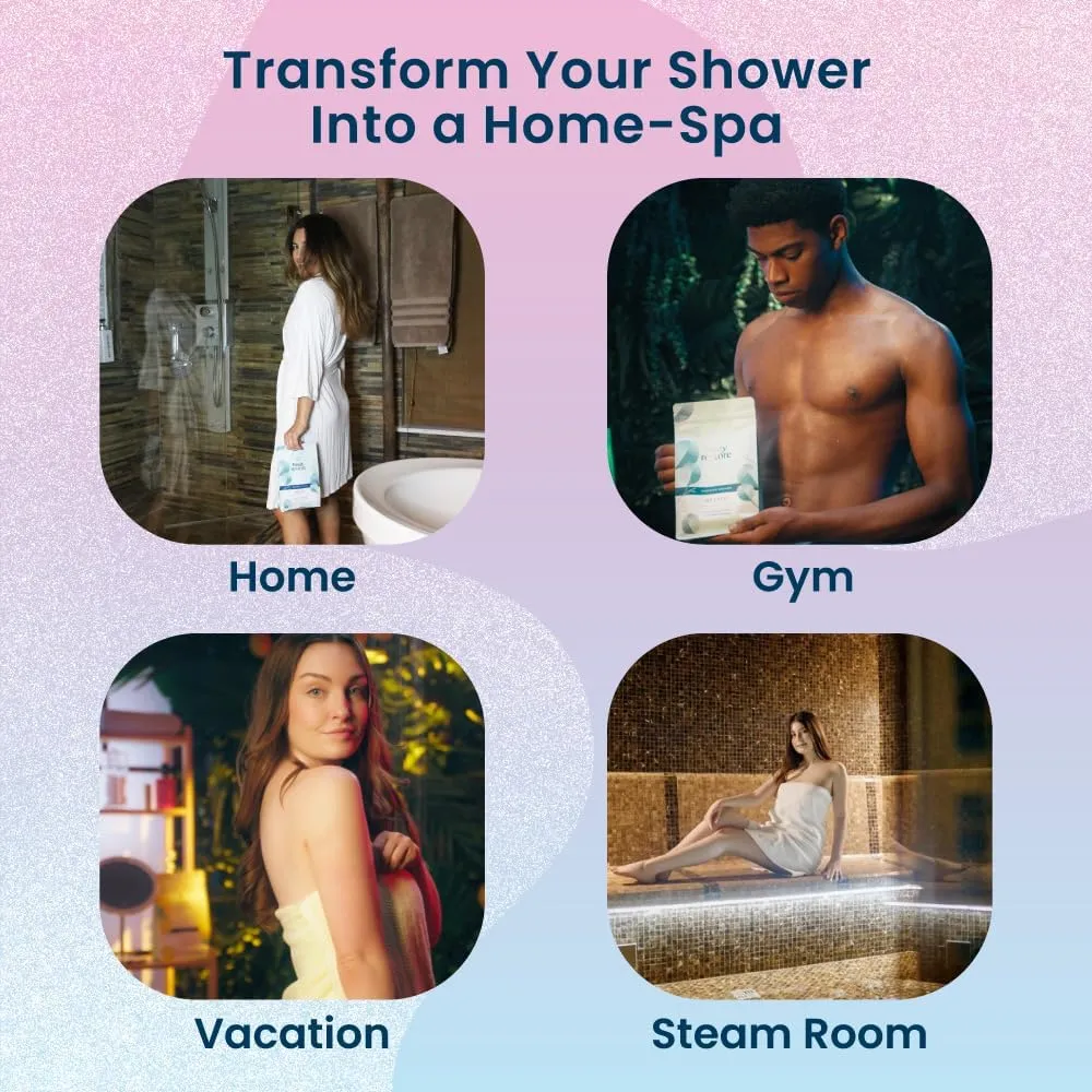 Body Restore Shower Steamers Aromatherapy 6 Pack - Fathers Day Unique Gifts for Dad, Grandpa, Birthday Gift for Mom, Daughter, Son, Best Friend, Travel Essentials, Self Care, Bath Bombs - Bloom