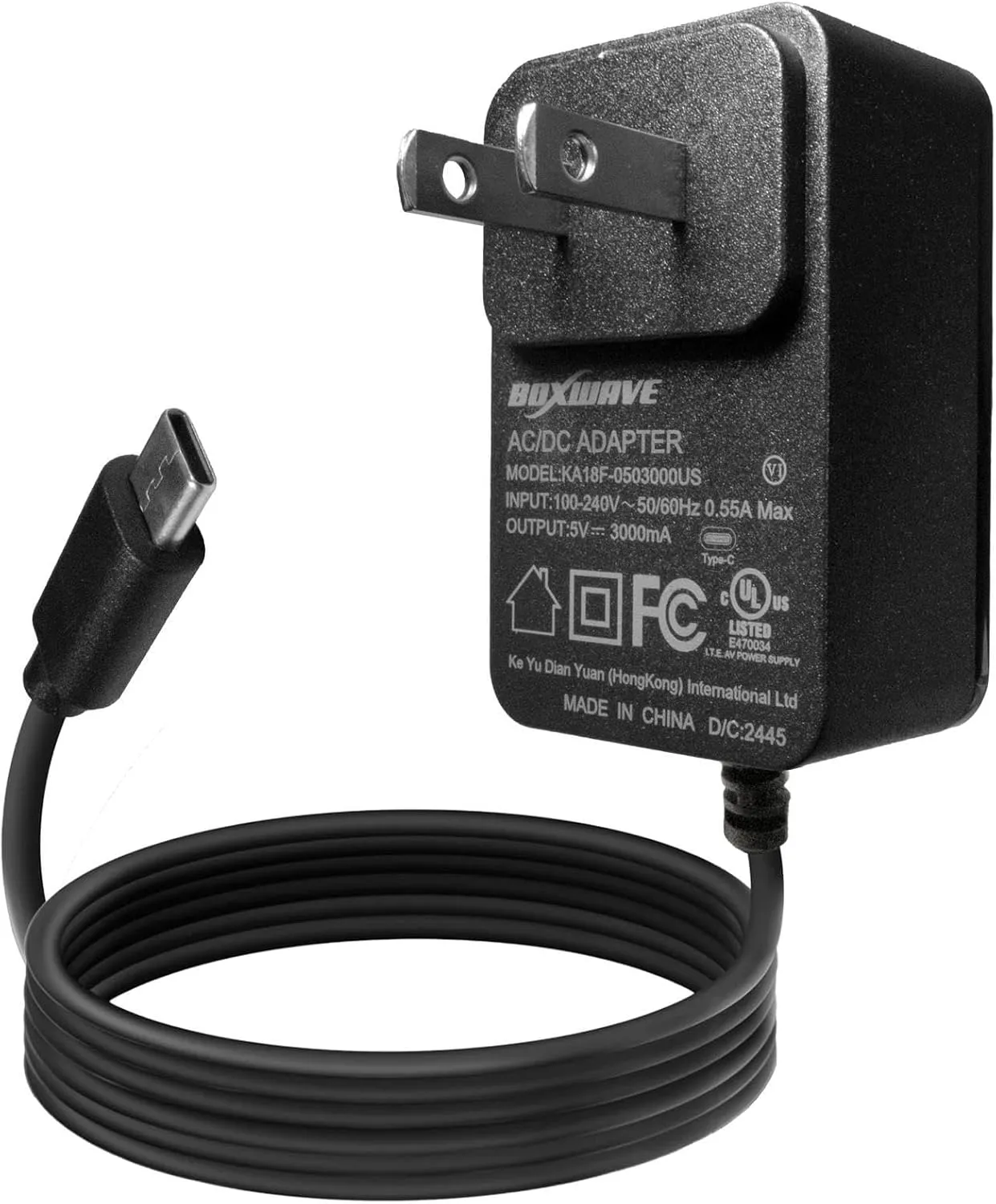 BoxWave Charger Compatible with Pax A930 - Wall Charger Direct (15W), Rapid Charge Your Device with Built-in 6ft Cable