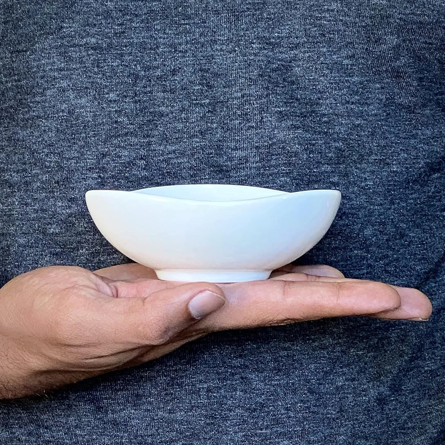 BTaT- Dipping Bowls, 5 oz, Set of 6, Colorful Bowls, Ceramic Dip Bowls, Sauce Bowls, Small Bowls for Dipping, Bowls for Dipping, Condiment Dishes, Bowl for Dips, Ripple Effect Bowl, Ceramic Sauce Bowl