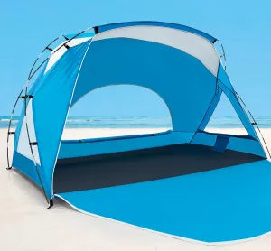 Calen Beach Tent,Beach Canopy Shade Tent with UPF50 UV Protection for 3/4-4/5-6/8 Person, Waterproof Portable Easy Setup Beach Sun Shelter Tent for Outdoor Adventures,Camping,Picnics with Carrying Bag