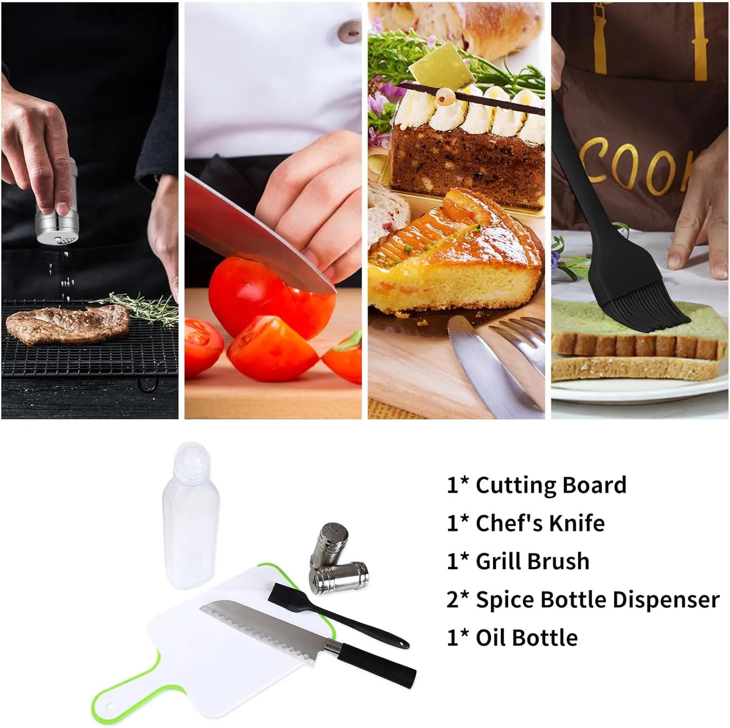 Camping Cooking Utensils Set - Camping Kitchen Equipment, Compact and Portable Camper Accessories, Perfect for Travel, Picnic, RV, Camping, BBQ, Party