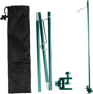 Camping Light Pole 35.6in Clip On Foldable Lantern Stand for Camping Table with Hook Aluminium Alloy Rust Resistant Lantern Holders for Outside Camping Light Pole