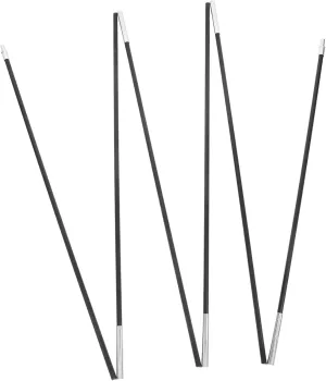 Camping Tent Pole Replacement Set 6 Sections Fiberglass Pole Kit for Hiking