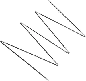 Camping Tent Riser Poles Fiberglass Kit for Replacement Long Suitable for Travel Tents