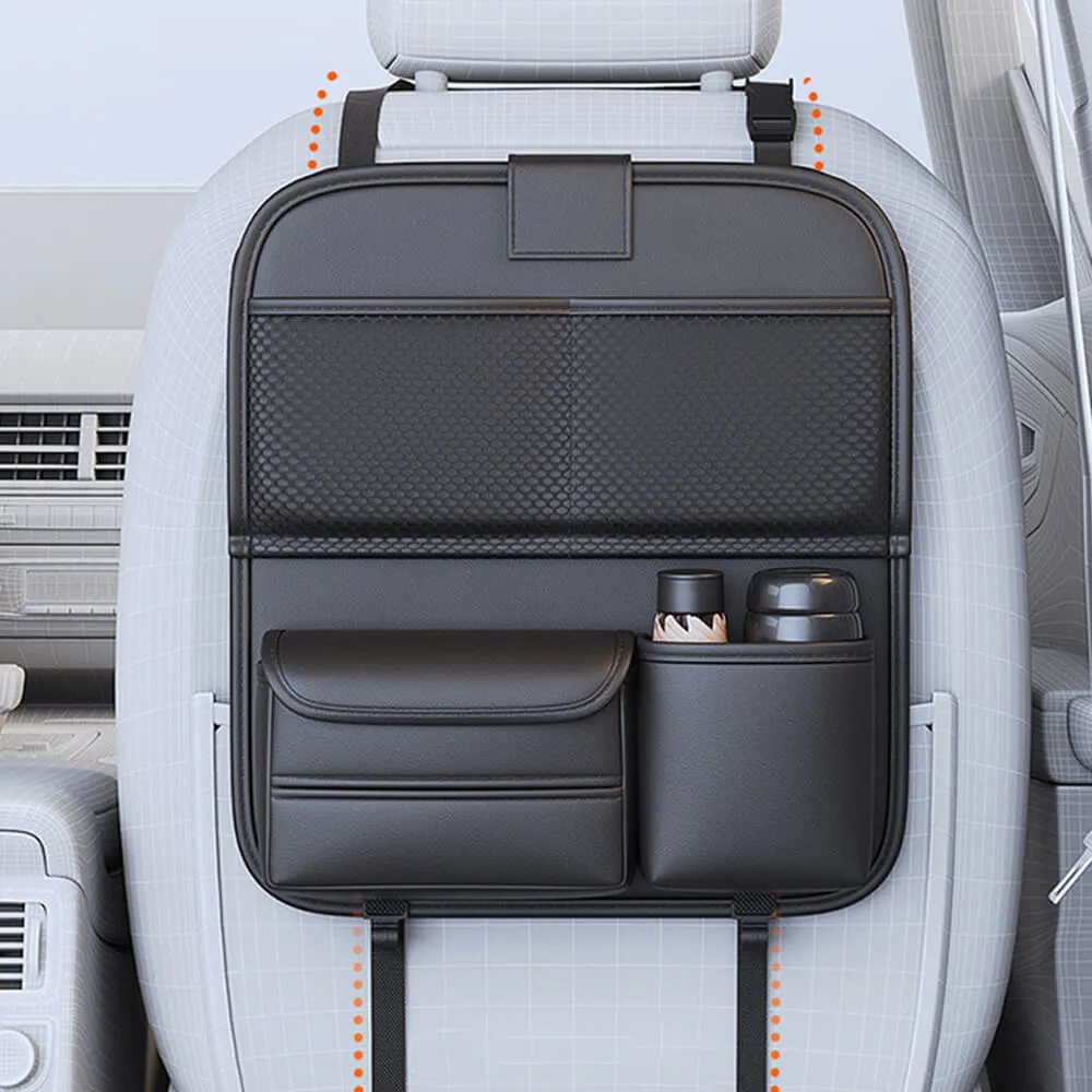 Car Backseat Foldable Organizer with Tray Table