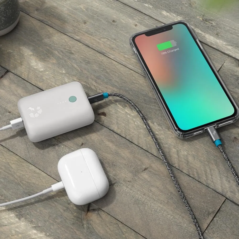 Champ Lite Portable Charger, 5200mAh Fast Charging Power Bank 15W USB C and A Port with Cable, Travel Essential Battery Pack for iPhone Galaxy Pixel MacBook iPad Kindle Airpod Laptop Tablet