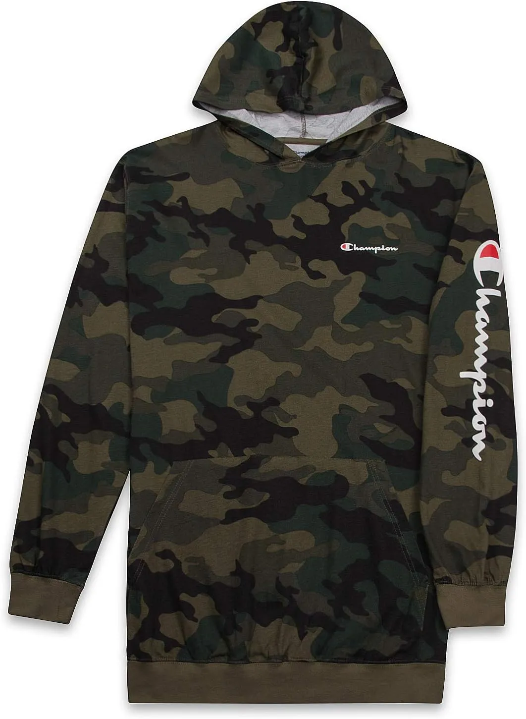 Champion Lightweight Hoodie Big and Tall - Men Pullover Jersey Hoodie Sweatshirt