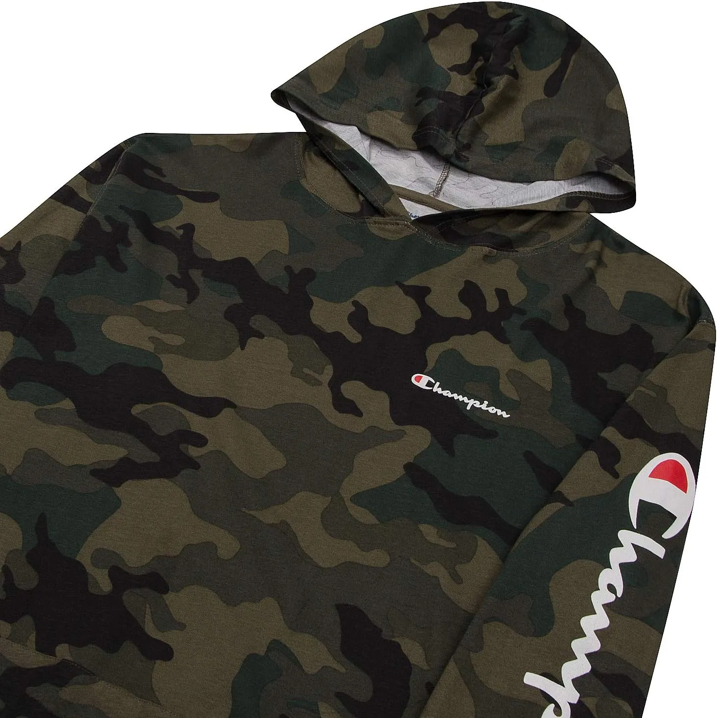 Champion Lightweight Hoodie Big and Tall - Men Pullover Jersey Hoodie Sweatshirt