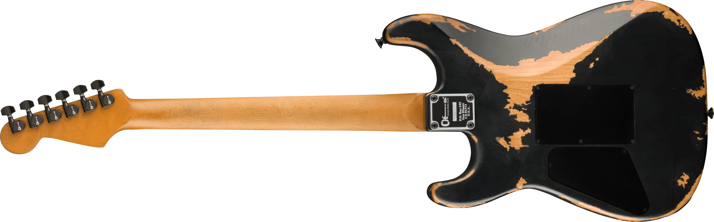 Charvel Pro-Mod Relic San Dimas Style 1 HH FR PF Weathered Black 2965201303