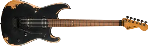 Charvel Pro-Mod Relic San Dimas Style 1 HH FR PF Weathered Black 2965201303