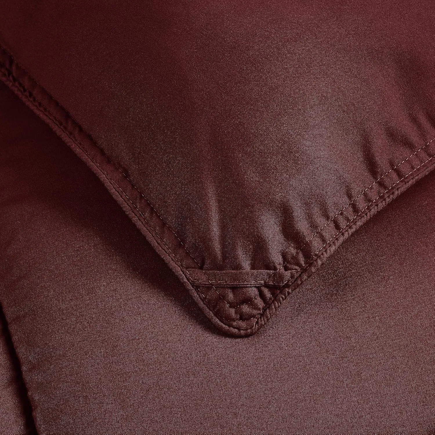 Chezmoi Collection 3-Piece Down Alternative Comforter Set - Lightweight All Seasons Luxurious Brushed Microfiber Comforter (Oversized King, Burgundy)