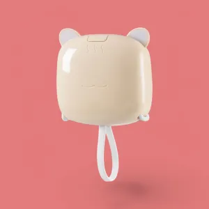 Chic Kitty Power: The Purrrfect 3-in-1 Portable Charger, Mirror & LED Light!