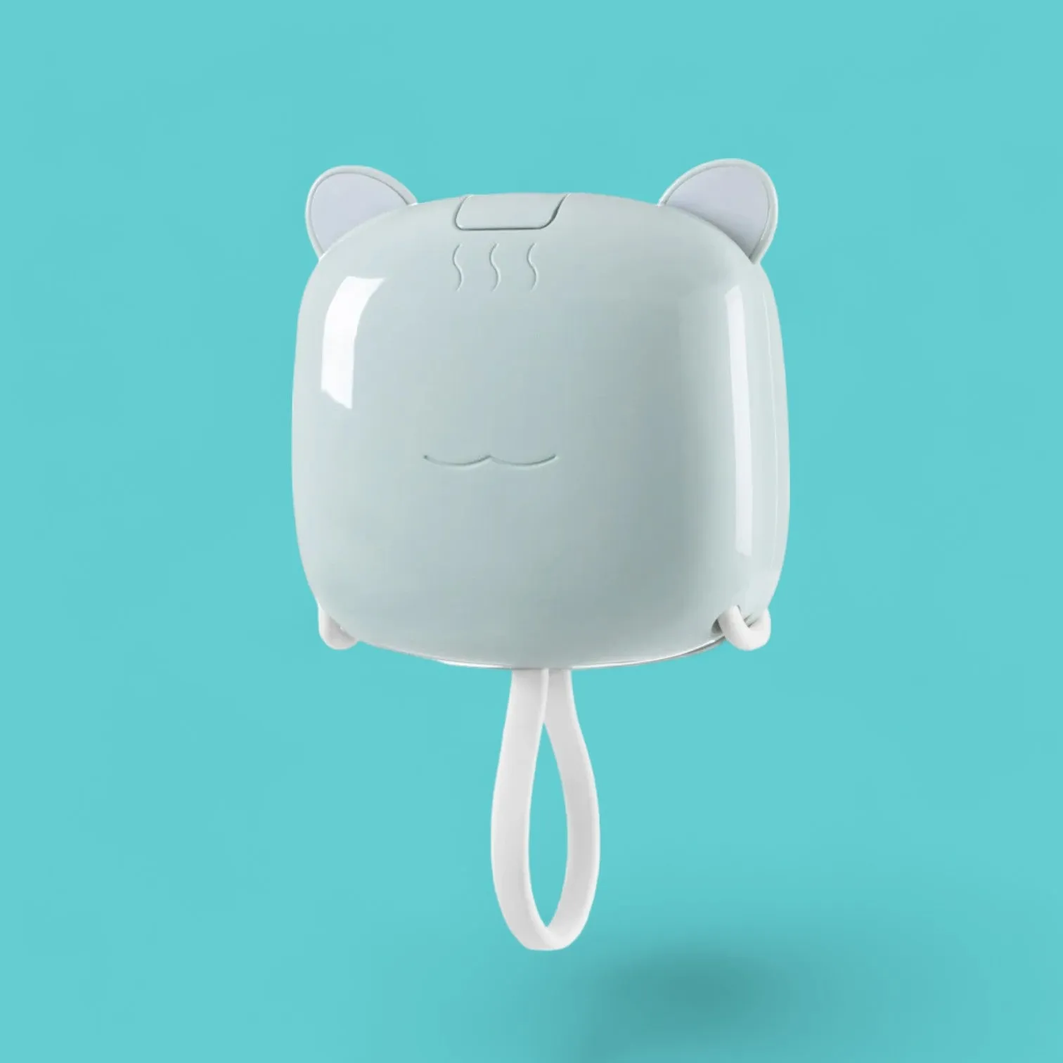 Chic Kitty Power: The Purrrfect 3-in-1 Portable Charger, Mirror & LED Light!