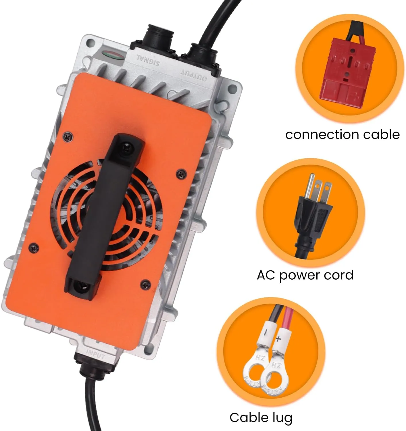 CHINS 36V Lithium Golf Cart Battery, 36 Volt 100Ah LiFePO4 Battery, Built-in Bluetooth 200A BMS, Includes 36V 25A Charger, Monitor, Perfect for Golf Carts